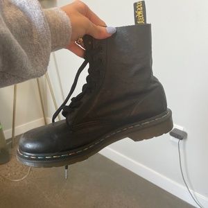 Used (Broken in!) Doc Martens - Rainbow stitching - Mens 9.5